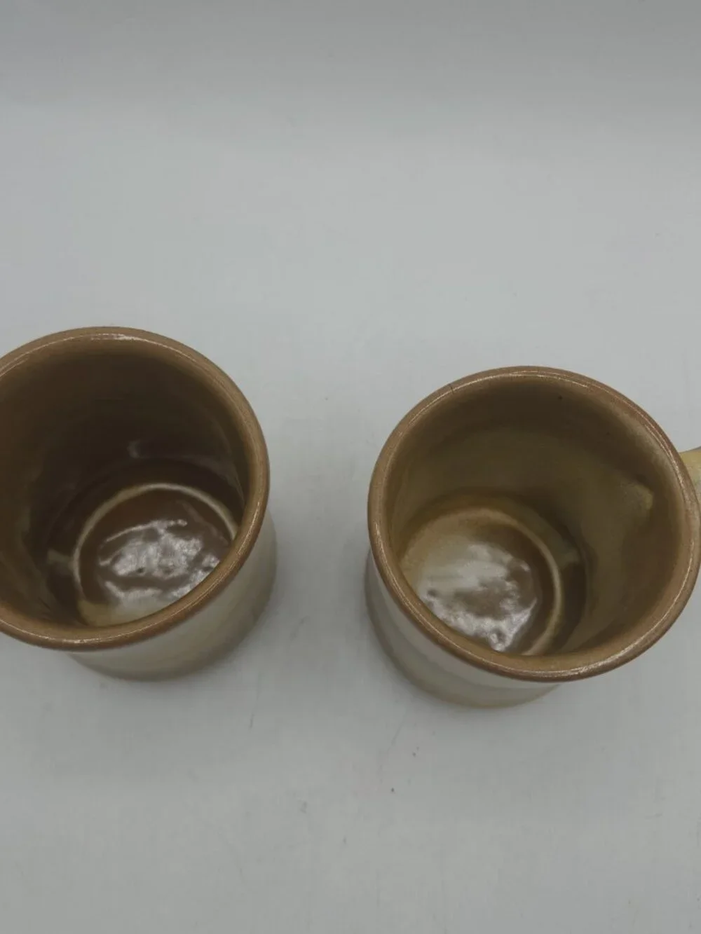Set of 2 Plainsman, Gold by Frankoma Pottery, Earthenware Mugs